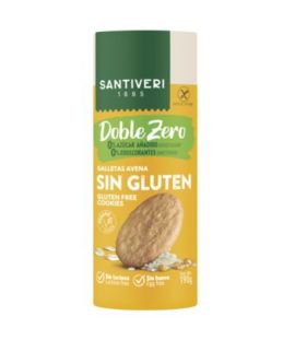 Double Zero Gluten-Free Oatmeal Cookies 190gr Santiveri