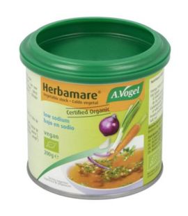 Herbamare Vegetable Broth Low Salt Gluten Free Vegan 200g A.Vogel