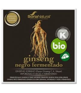 Organic Fermented Black Gingseng 24caps Soria Natural