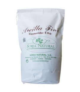 Arcilla Fina Uso Externo 5kg Soria Natural