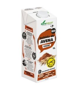 Bebida Vegetal de Avena con Cacao Vegan SinAzucar Bio 6x1L Soria Natural