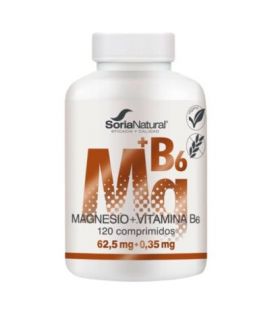 Magnesium Vitamin B6 Vegan Gluten Free 120comp Soria Natural