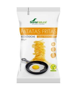 Bio Vegan Fried Egg Flavor Potato Chips 125g Soria Natural