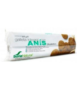 Whole Grain Cookies with Anis Sugar Free 165g Soria Natural