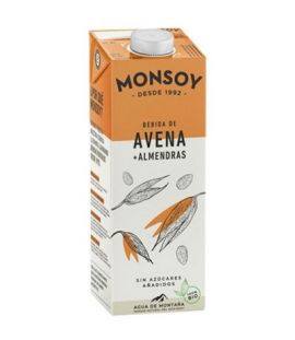 Organic Oat and Almond Vegetable Drink 6x1L Monsoy