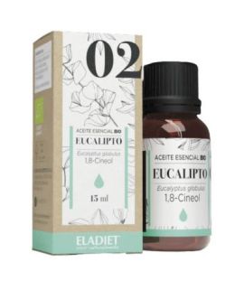 Organic Eucalyptus Essential Oil 15ml Eladiet