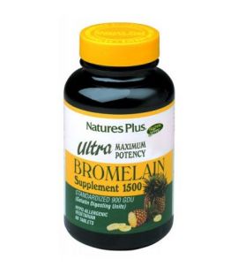 Ultra Bromelain 1500mg Gluten Free 60comp NatureS Plus