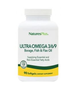 Ultra Omega-3-6-9 Gluten-Free Cholesterol Control 90 NatureS Plus Pearls