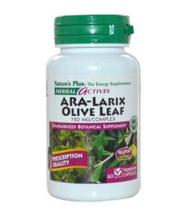 Ara-Larix Olive Leaf Gluten Free 30comp NatureS Plus