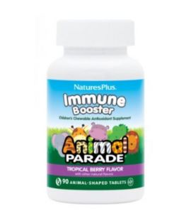 Animal Parade Kids Immune Booster Gluten-Free Defenses 90comp NatureS Plus