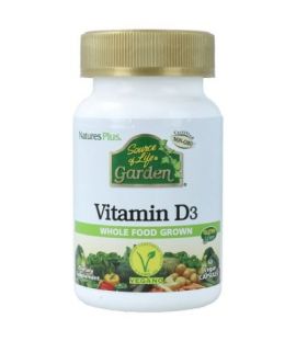 Vitamin-D3 Garden Gluten-Free Vegan 60comp NatureS Plus