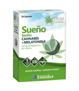 Zentrum Cannabis Sleep Melatonin Gluten Free 30caps Ynsadiet