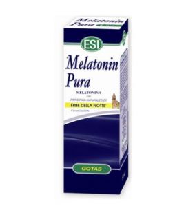 Pure Melatonin 1Mg Drops with Erbe della Notte Gluten Free Vegan 50ml Trepat-Diet-Esi