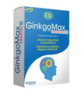 Ginkgomax Memory SinGluten Vegan 30comp Trepat-Diet-Esi