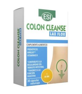 Colon Cleanse Lax Flor SinGluten Vegan 30caps Trepat-Diet-Esi