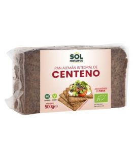 Organic Whole Wheat German Rye Bread 500g Solnatural