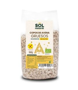 Bio Gluten-Free Whole Whole Oat Coarse Flakes 500g Solnatural