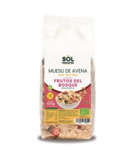 Oatmeal Muesli with Forest Fruits Gluten Free Bio Vegan 425g Solnatural