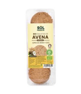 Galletas Avena Coco y Agave Bio 9x175g Solnatural