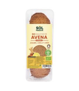 Galletas Avena Jengibre Canela y Limon 11x175g Solnatural