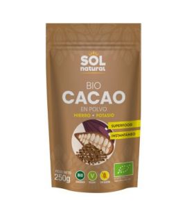 Organic Raw Cocoa Powder Vegan 250g Solnatural