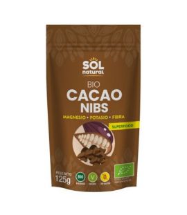 Cocoa Nibs Gluten Free Bio Vegan 125g Solnatural