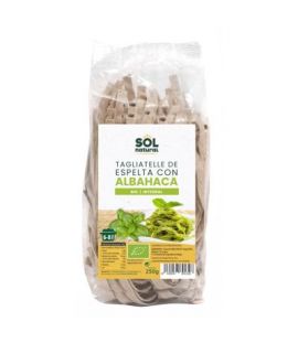 Organic Spelled and Basil Tagliatelle 250g Solnatural