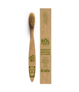 Cepillo dental de Bambu para Niños Bio Vegan 1ud Solnatural