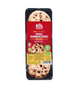 Bio Vegan Buckwheat and Choco Cookies Cookies 170g Solnatural