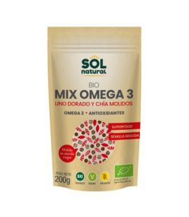 Mix Omega-3 Flax and Chia Gluten Free Bio Vegan 200g Solnatural