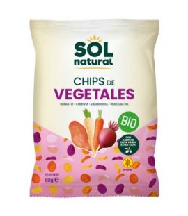 Chips Vegetales Aceite Oliva Bio 80g Solnatural