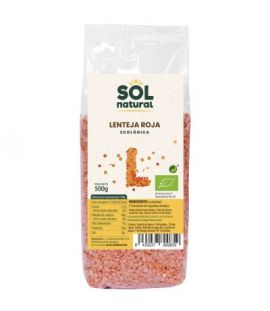 Organic Red Lentil 500g Solnatural