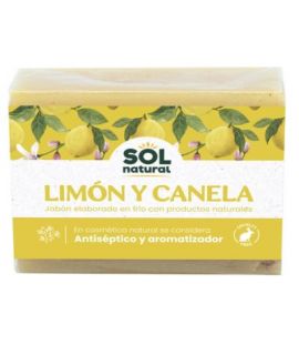 Solid Natural Lemon and Cinnamon Soap 100g Solnatural