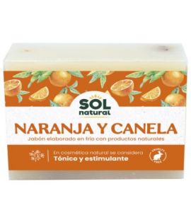 Solid Natural Cinnamon and Orange Soap 100g Solnatural