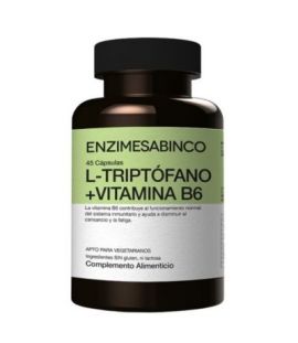 Tryptophan Vitamin B6 500mg Gluten Free 45caps Enzyme