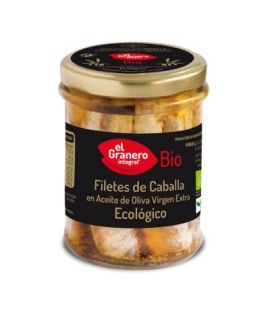 Mackerel Fillets Extra Virgin Olive Oil Gluten Free Eco 195g El Granero Integral