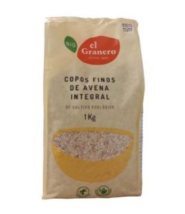 Fine Organic Whole Oat Flakes 1kg El Granero Integral