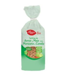 Tortitas de Arroz y Maiz Manzana y Canela SinGluten Eco 125g El Granero Integral