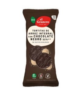 Organic Dark Chocolate Rice Cakes 100g El Granero Integral