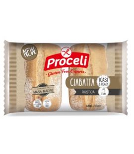 Rustic Ciabatta Bread Gluten Free 2x60g Proceli