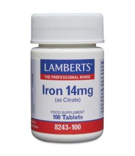 Hierro 14Mg Vegan 100comp Lamberts