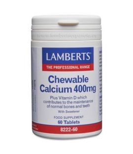 Calcio Masticable 400Mg 60comp Lamberts