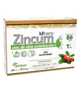 Minera Zincum SinGluten Vegan 60caps Pinisan