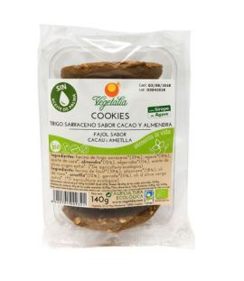 Cookies de Sarraceno Algarroba y Almendra Bio Vegan 140g Vegetalia