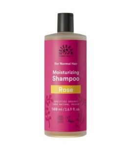 Rose Shampoo for Normal Hair Vegan 500ml Urtekram