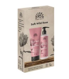 Pack Soft Wild Rose Gel e Hidratante Corporal Eco Vegan 1ud Urtekram