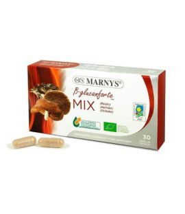 B-Glucanforte Mix Reishi Maitake Shiitake Bio Vegan 30caps Marnys