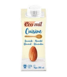 Crema de Almendras Cocinar SinGluten Bio Vegan 200ml Ecomil