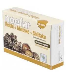 Reishi Maitake Shiitake SinGluten Vegan 30caps Noefar