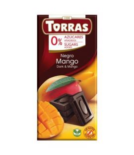 Dark Chocolate with Mango Gluten-Free 75g Torras